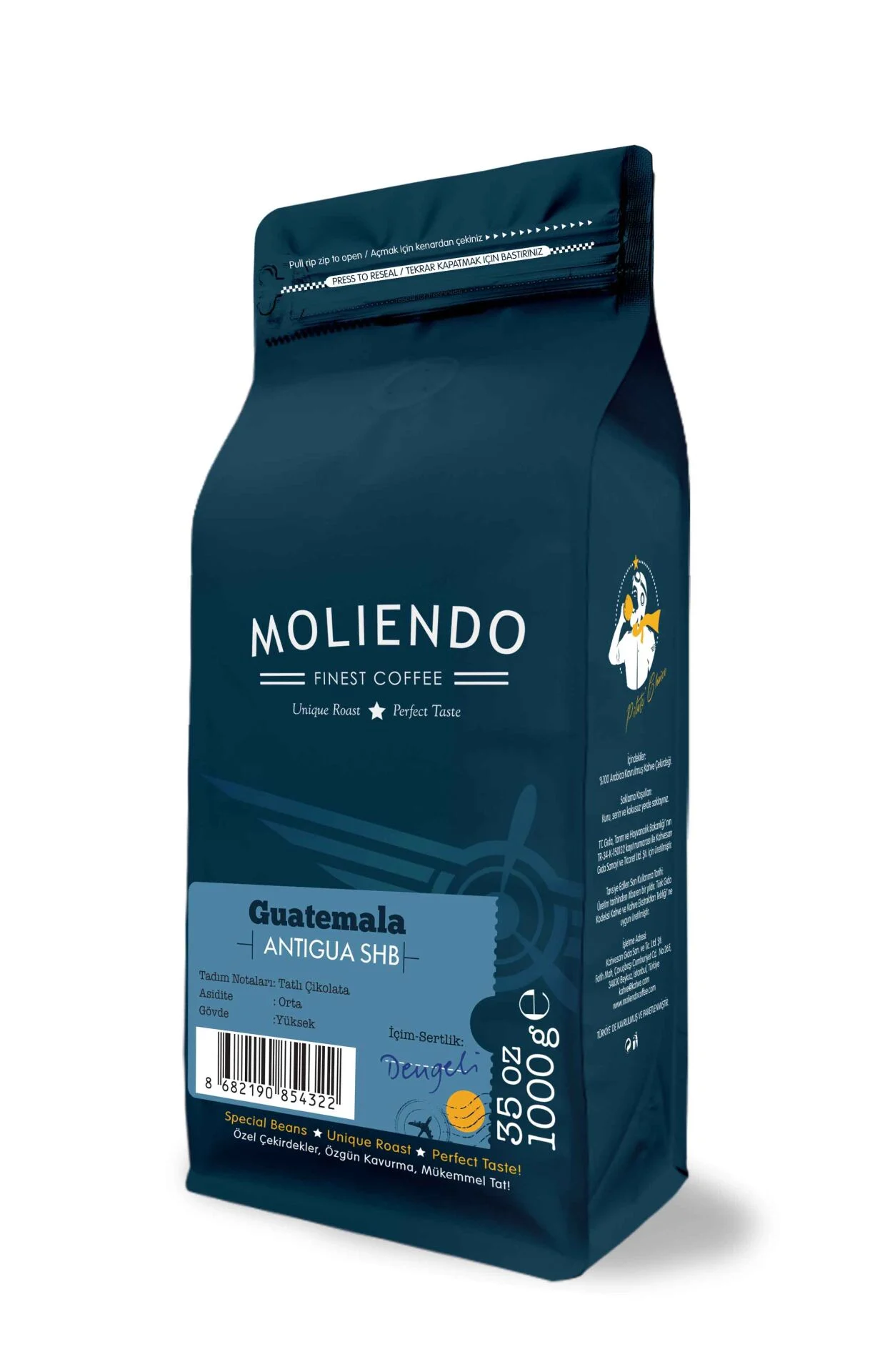 Moliendo Filtre Guatemala Antigua Yöresel Filtre Kahve 1000gr
