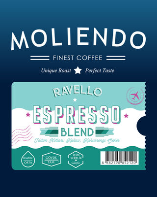 Moliendo Çekirdek Ravello Espresso Blend Kahve 1000gr