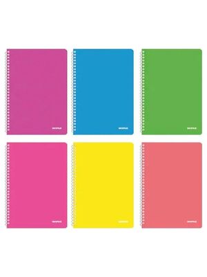 Mopak Defter A4 Spiralli Pp Kapak Çizgili 72yp