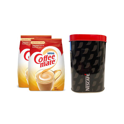 2 Adet Nestle Coffee Mate Kahve Kreması 500gr + Teneke Kutu