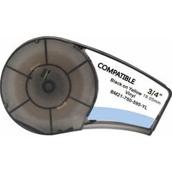 Etiketim - Muadil Brady BM21-750-595-YL Black on Yellow Etiketim - Muadil Brady BM21-750-595-YL Black on Yellow