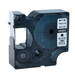 Etiketim - Muadil D1 Yedek Şerit 19mmx7m Beyaz/Siyah 45803 Etiketim - Muadil D1 Yedek Şerit 19mmx7m Beyaz/Siyah 45803