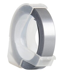 Etiketim - Muadil Dymo Kabartma Gümüş 9mm Etiketim - Muadil Dymo Kabartma Gümüş 9mm