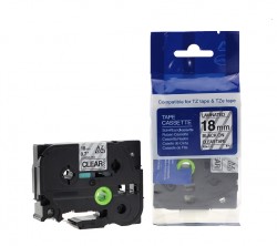 Etiketim - Muadil P-Touch TZ-tape 18mm Etiket Şeffaf-Siyah 18TZE141 Etiketim - Muadil P-Touch TZ-tape 18mm Etiket Şeffaf-Siyah 18TZE141