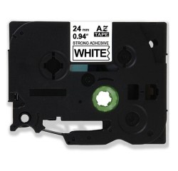 Etiketim - Muadil P-Touch TZ-tape 24 mm Etiket Beyaz-Siyah 24TZE251 Etiketim - Muadil P-Touch TZ-tape 24 mm Etiket Beyaz-Siyah 24TZE251