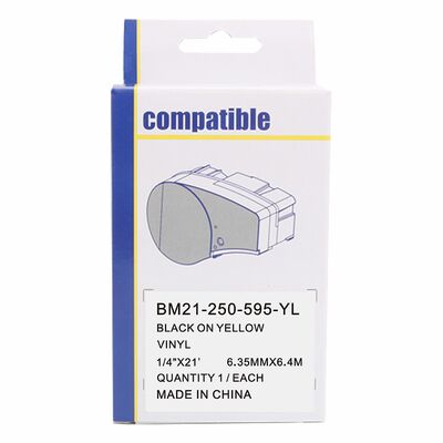 Muadil Brady BM21-250-595-YL Black on Yellow