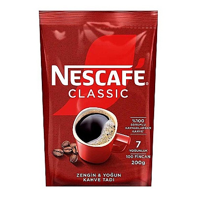 Nescafe Çözünebilir Kahve 200gr Classic  - 1