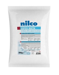 Nilco - Nilco Süper Matik Ağartıcılı Ve Taed Katkılı Ana Yıkama Deterjanı Toz 20 Kg 