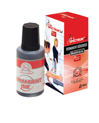 Nurgün FG Spectrum Beyaz Tahta Kalemi Mürekkebi 30ml Siyah