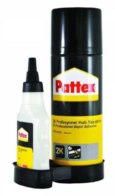 Pattex 2K Aktivatörlü Hızlı Yapıştırıcı 200ml Aerosol+50ml