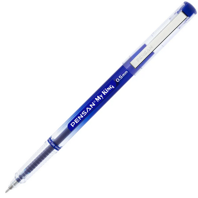 Pensan İmza Kalemi 0.5 My-King Jel Metal Klips Mavi 6405