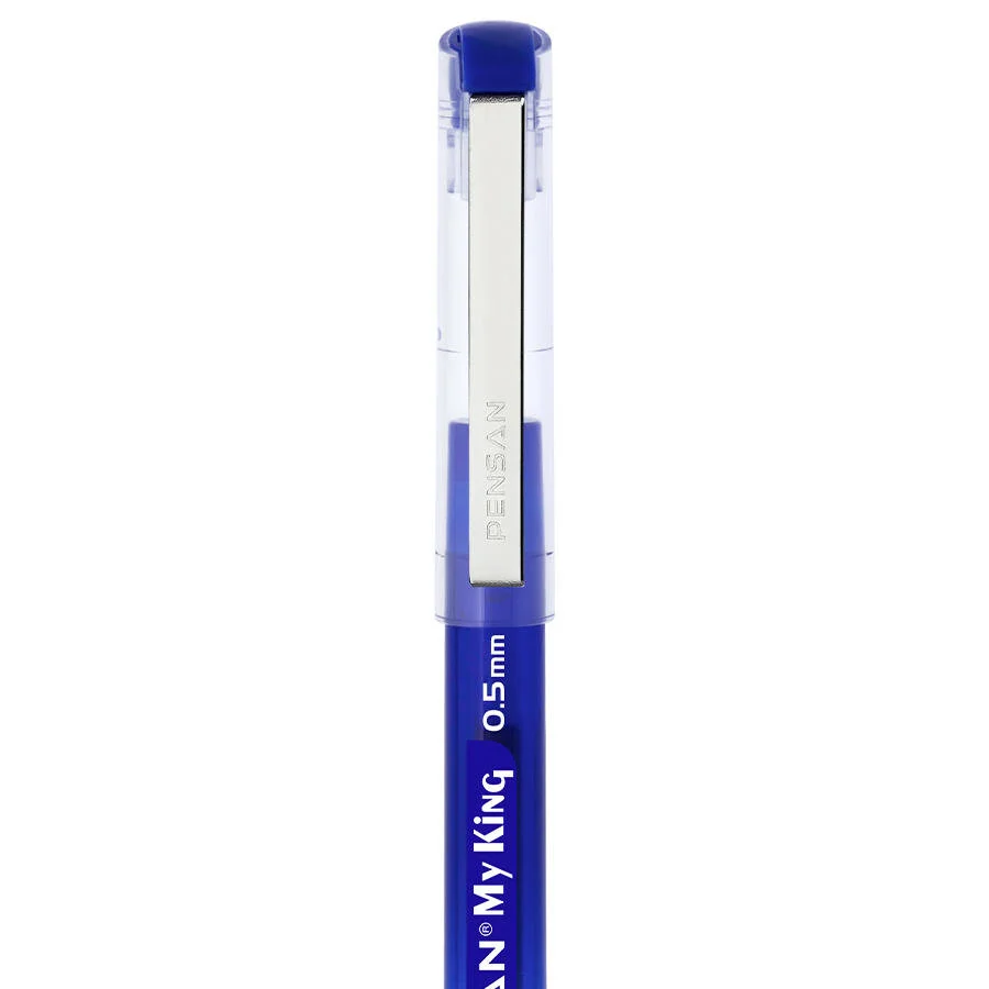 Pensan İmza Kalemi 0.5 My-King Jel Metal Klips Mavi 6405