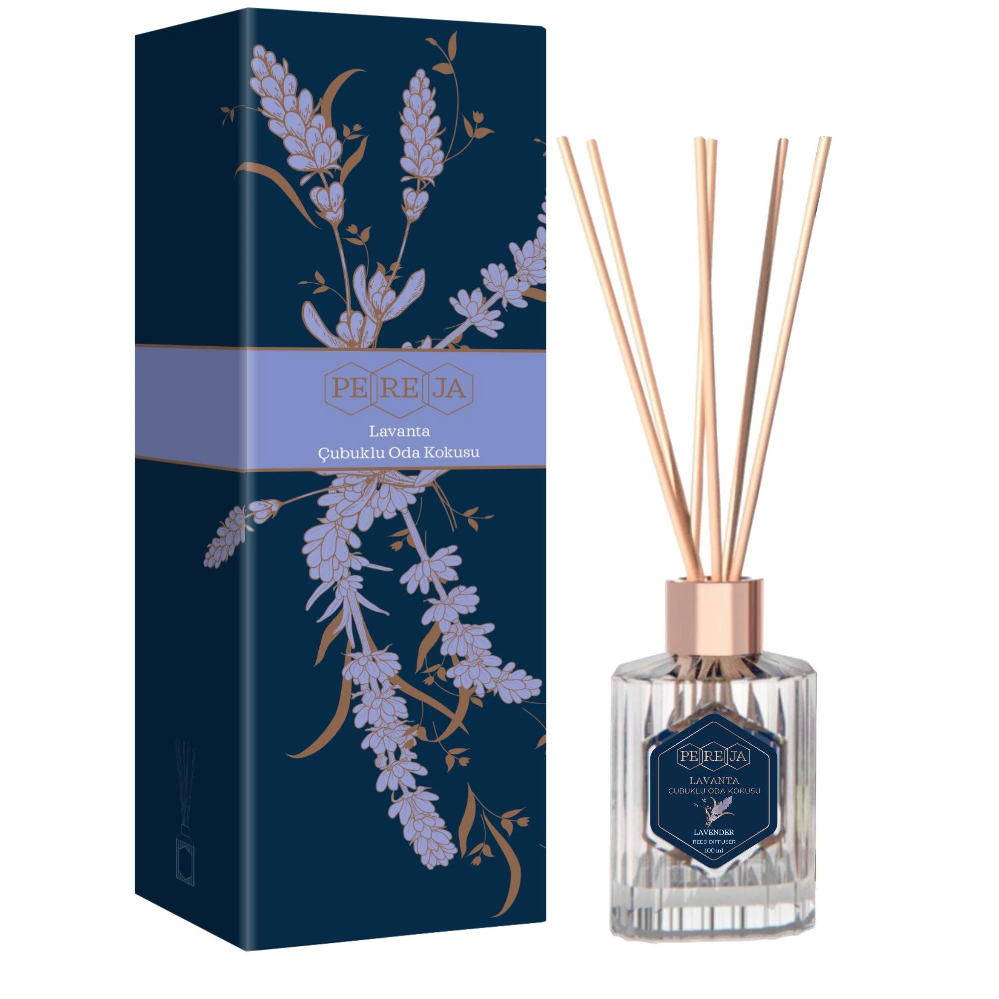 Pereja Oda Kokusu Çubuklu Lavanta Diffuser 100ml - Thumbnail