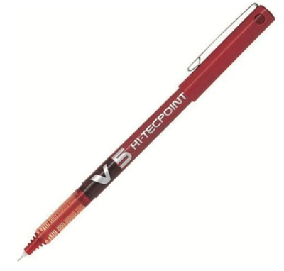 Pilot V5 İğne Uçlu Roller Kalem 0.5mm Kırmızı