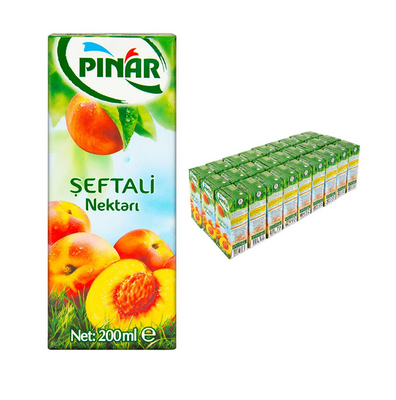 Pınar Meyve Suyu Şeftali 200 ml 27 li