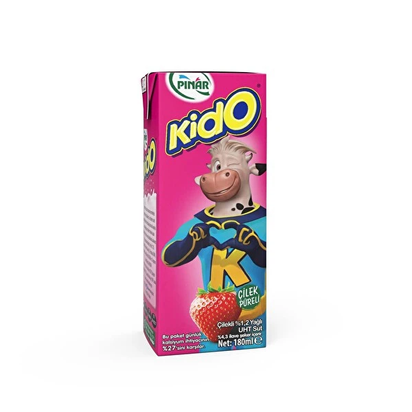 Pınar Süt Kido Çilekli 180ml 27 li