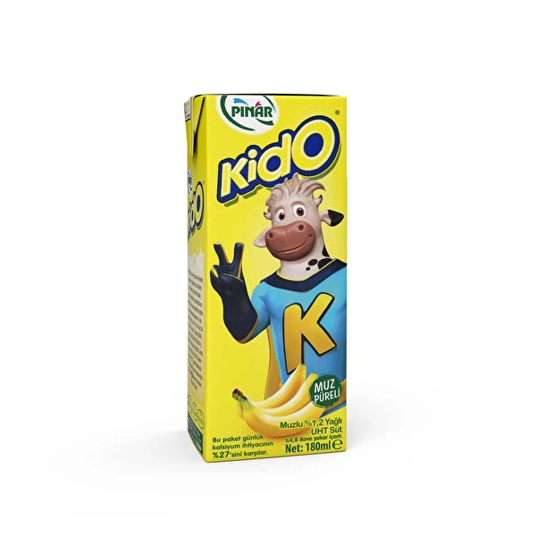 Pınar Süt Kido Muzlu 180ml 27 li