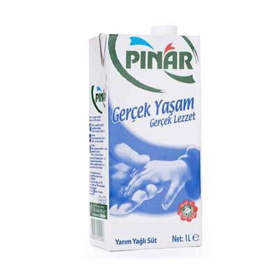 Pınar Süt Yarım Yağlı (Mavi) 1 lt