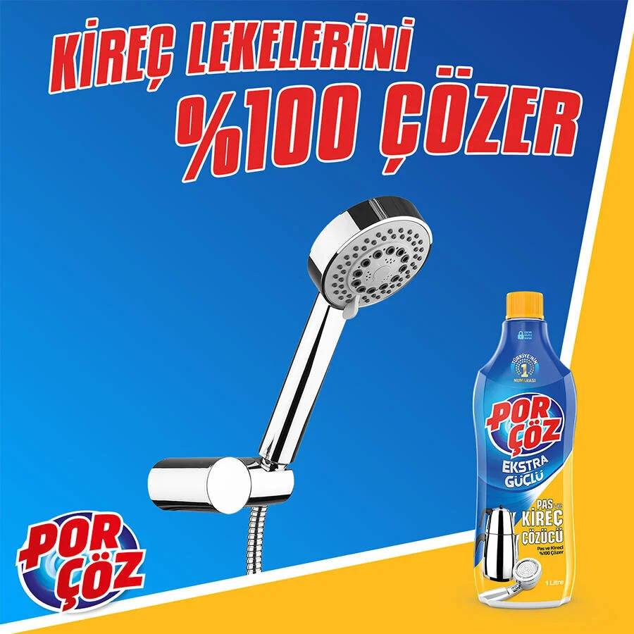 Porçöz Kireç ve Pas Sökücü 1 lt - Thumbnail