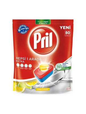 Pril Bulaşık Deterjanı Tablet Hepsi Bir Arada 80 li