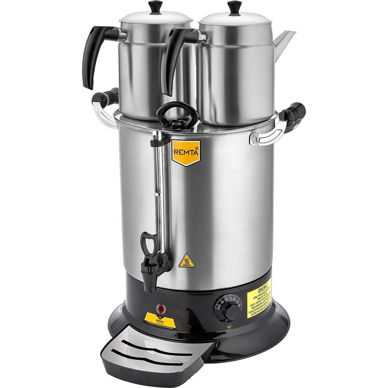 Remta - Remta Platin Model Çift Demlikli Çay Makinesi 17 lt PT14