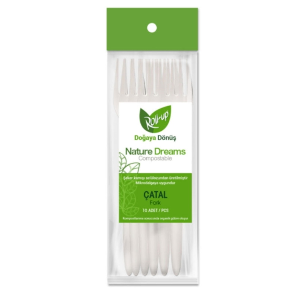 Roll-Up Çatal Nature Dreams Şeker Kamışı 10 lu TM-CTL-0081