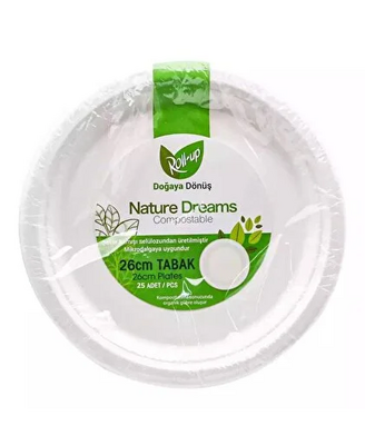 Roll Up Karton Tabak Ekolojik 26cm 25 li