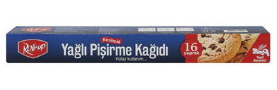 Roll-Up Silikonlu Kesilmiş Pişirme Kağıdı 37cm x 42cm 16yp