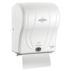 Rulopak Dispenser - Havlu Sensörlü 21cm Tranparan Beyaz R-1301 - Thumbnail