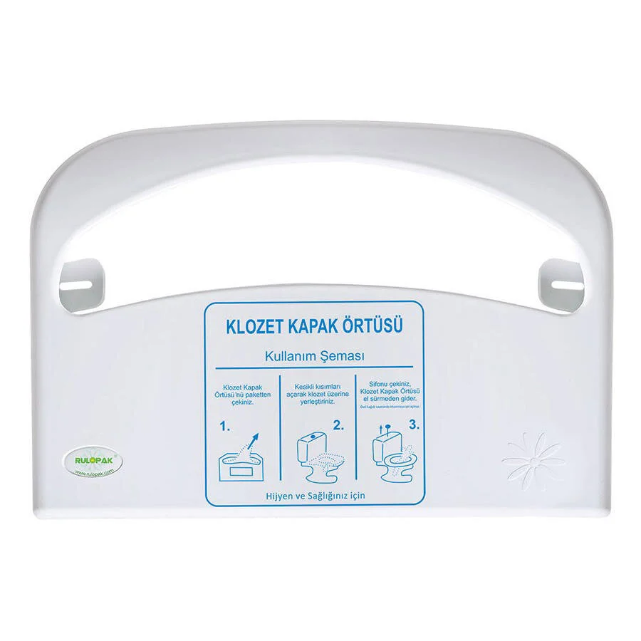 Rulopak Dispenser - Klozet Kapak Örtüsü Plastik Beyaz R-1308
