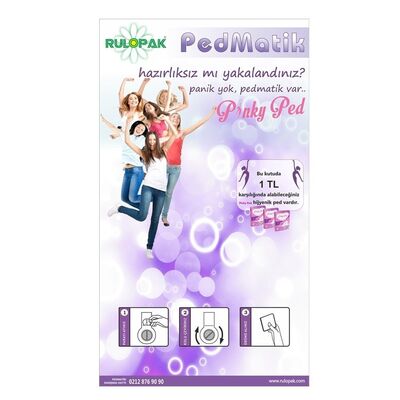 Rulopak Pedmatik Otomatı R-3000