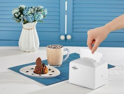 Rulopak Tekçek Mini Peçete Dispenseri Beyaz 303411 - Thumbnail