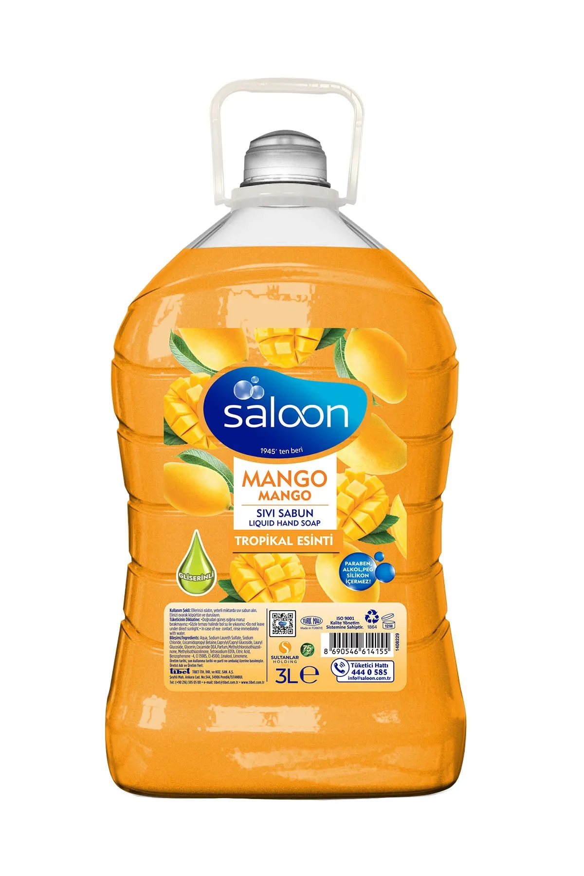 Saloon Sıvı Sabun Mango 3 lt