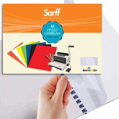 Sarff Cilt Kapağı A3 450mic Pvc Buzlu 50 Adet 15201131