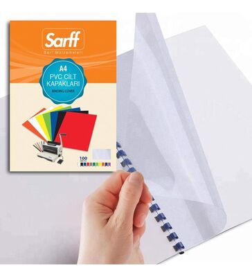 Sarff Cilt Kapağı A4 450mic Pvc Buzlu 50 Adet 15201105