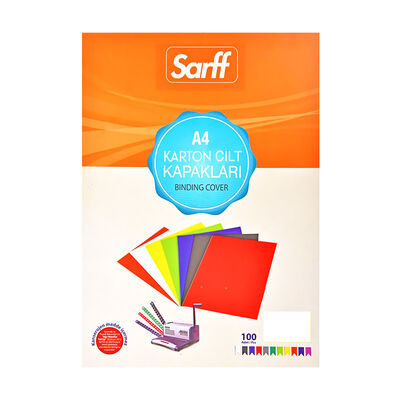 Sarff Cilt Kapağı Karton 100 Adet Desenli Kırmızı