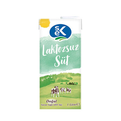 Sek Süt Laktozsuz 1 lt