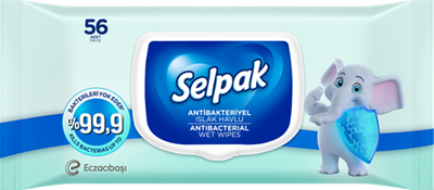 Selpak Antibakteriyel Islak Mendil 56lı