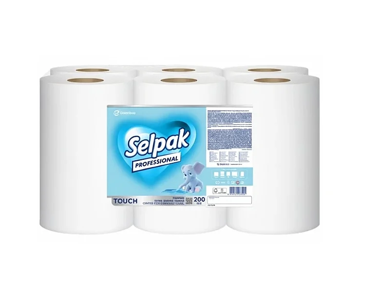 Selpak Havlu Pro Touch İçten Çekmeli 200m 6 lı