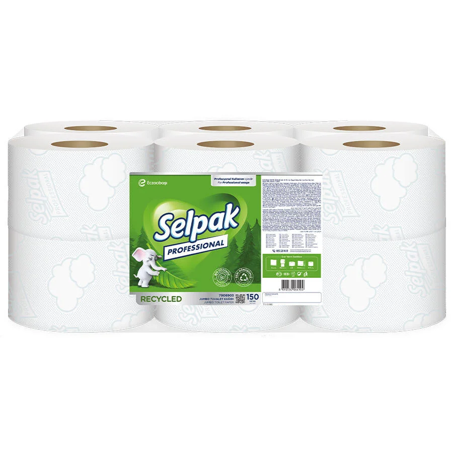 Selpak - Selpak Tuvalet Kağıdı Profesyonel Recyled 150m 12 li 7906903