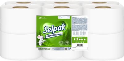 Selpak Tuvalet Kağıdı Professional Recyled İçten Çekmeli 120m 6 lı 7906902