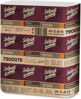 Selpak Professional Extra Z Katlı Dispenser Havlu 200 yp 12li