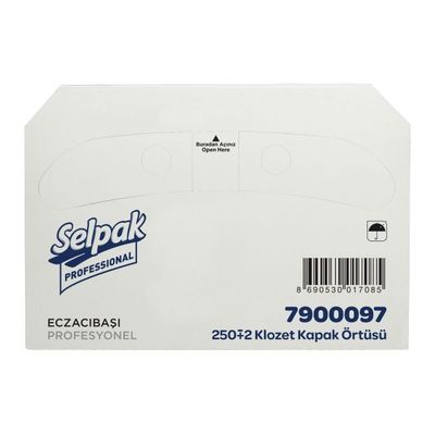 Selpak Professional Klozet Kapak Örtüsü 250 li 10 Paket