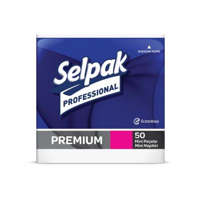 Selpak Professional Peçete Mini 24x24 Beyaz 50 yp - 1