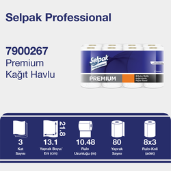 Selpak Professional Premium Havlu 8li - Thumbnail