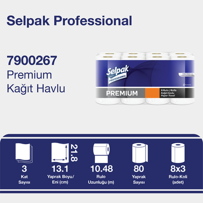 Selpak Professional Premium Havlu 8li