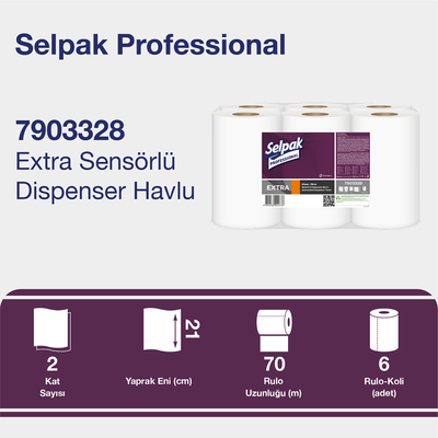 Selpak Professional Sensörlü Havlu 21cm 70mt 6lı