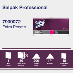 Selpak Professionel Extra Peçete 200′lü 30x30 - Thumbnail