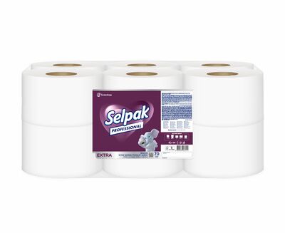 Selpak Tuvalet Kağıdı İçten Çekmeli 170m 12 li  - 1