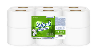 Selpak Tuvalet Kağıdı Professional Recyled İçten Çekmeli 120m 6 lı  - 1